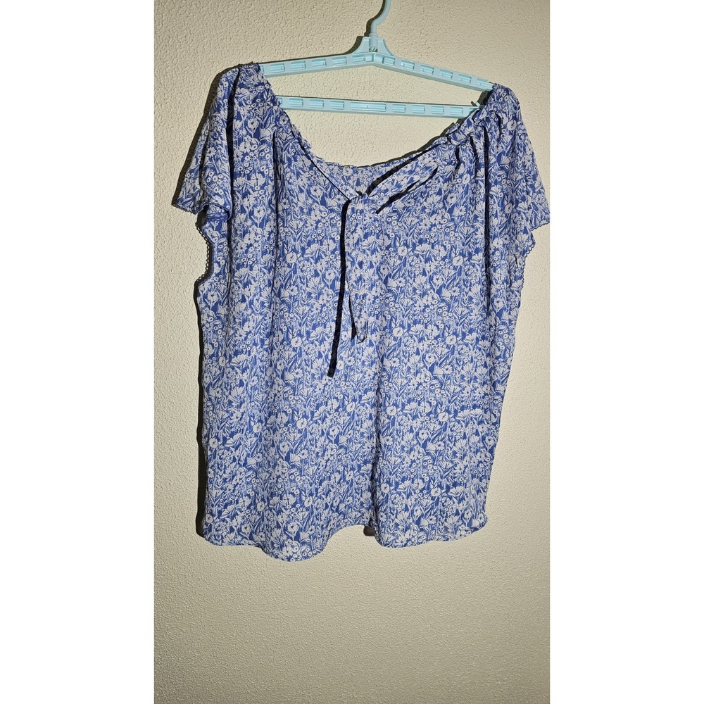 Lauren Conrad 3X Floral Peasent Top Lightweight‎ Flowy Fairy Cottagecore